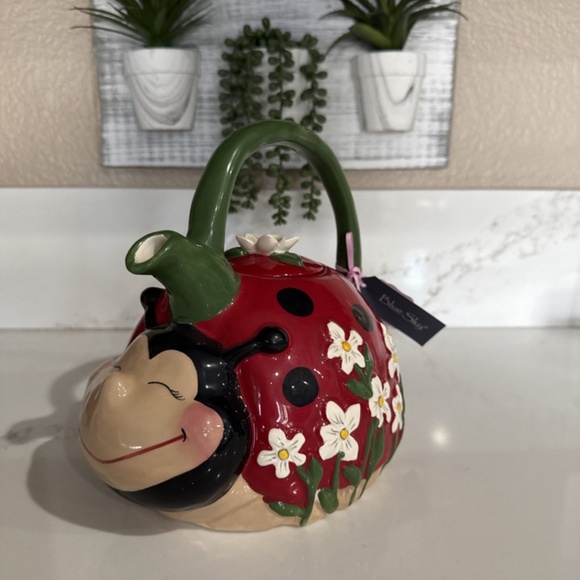 Blue Sky Clayworks Ladybug Teapot